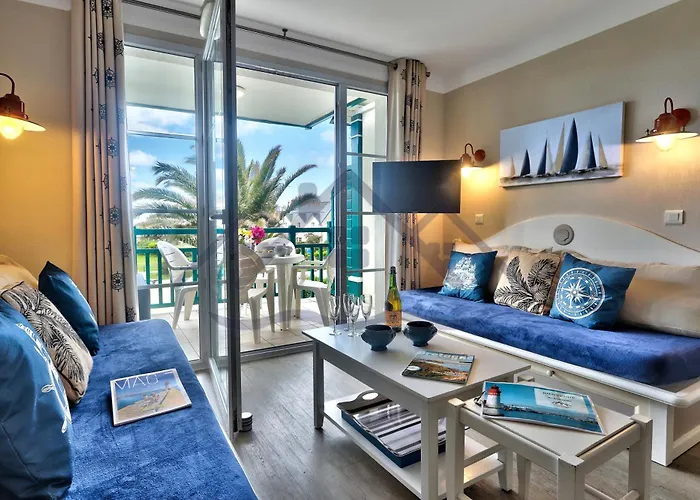 Localise - A18 - Appartement Avec Balcon - Petite Vue Mer A Travers Le Palmier - Piscine De Avril A Septembre - Wifi Inclus - Animaux Admis - Draps Inclus - Parking Inclus
