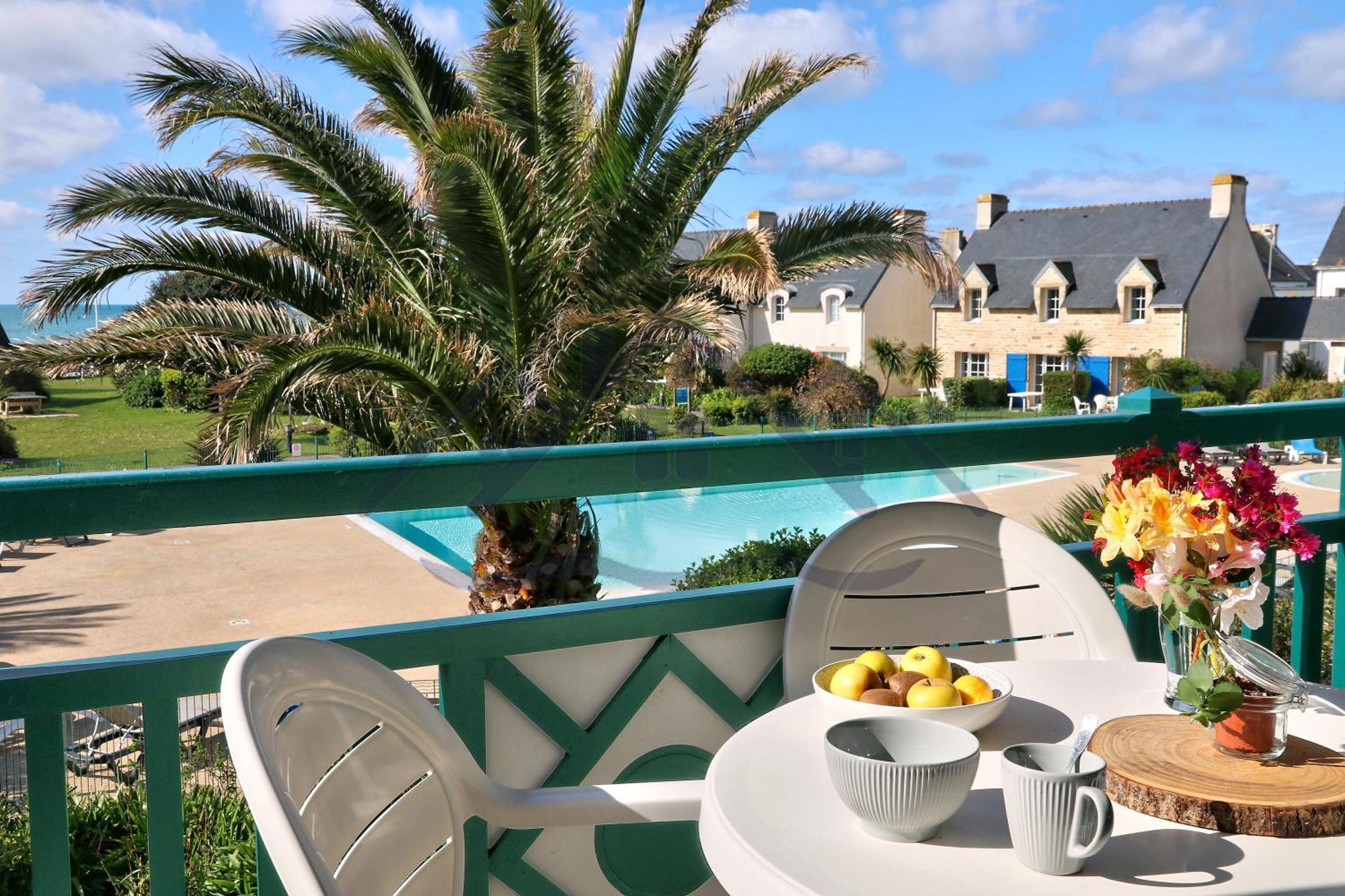 Apartment Localise - A18 - Avec Balcon - Petite Vue A Travers Le Palmier - Piscine De Avril A Septembre - Wifi Inclus - Animaux Admis - Draps Inclus - Parking Inclus
